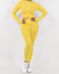 Active Cropped Top Legging Set
